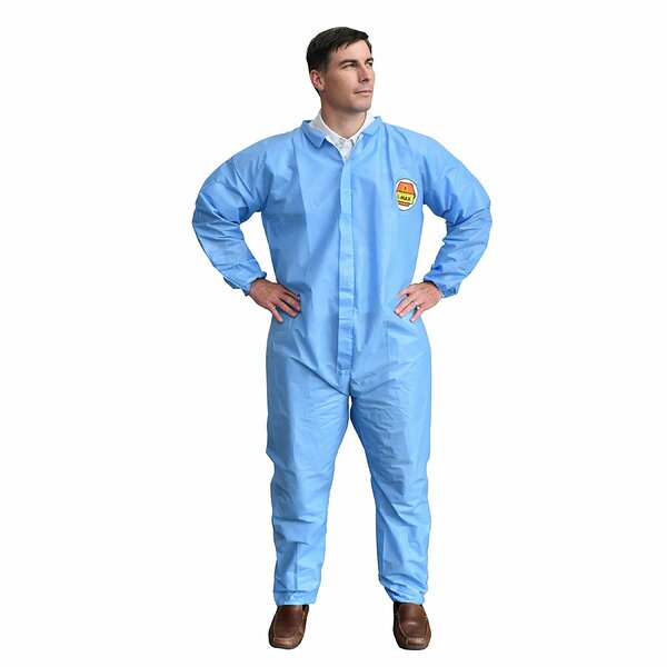 Cordova C-Max SMS Coverall - Blue, 3XL, 12PK SMS9003XL